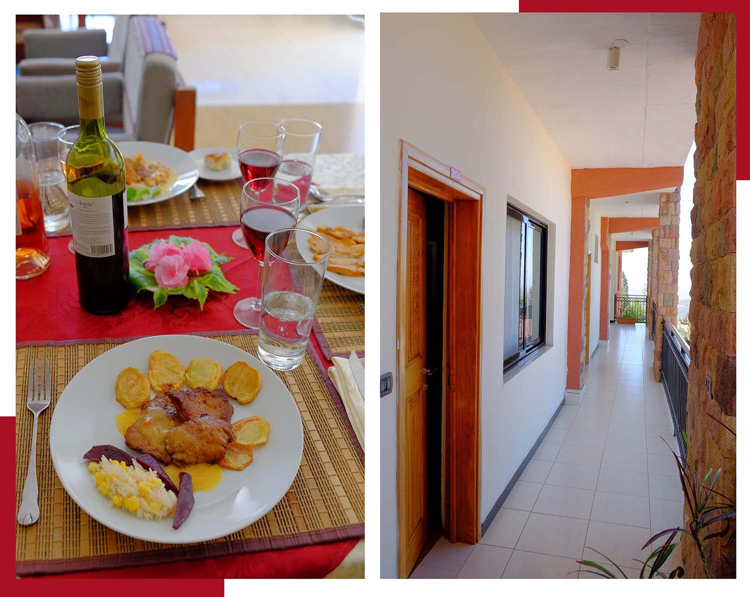 Panoramic mountain view from Zan-Seyoum Hotel in Lalibela