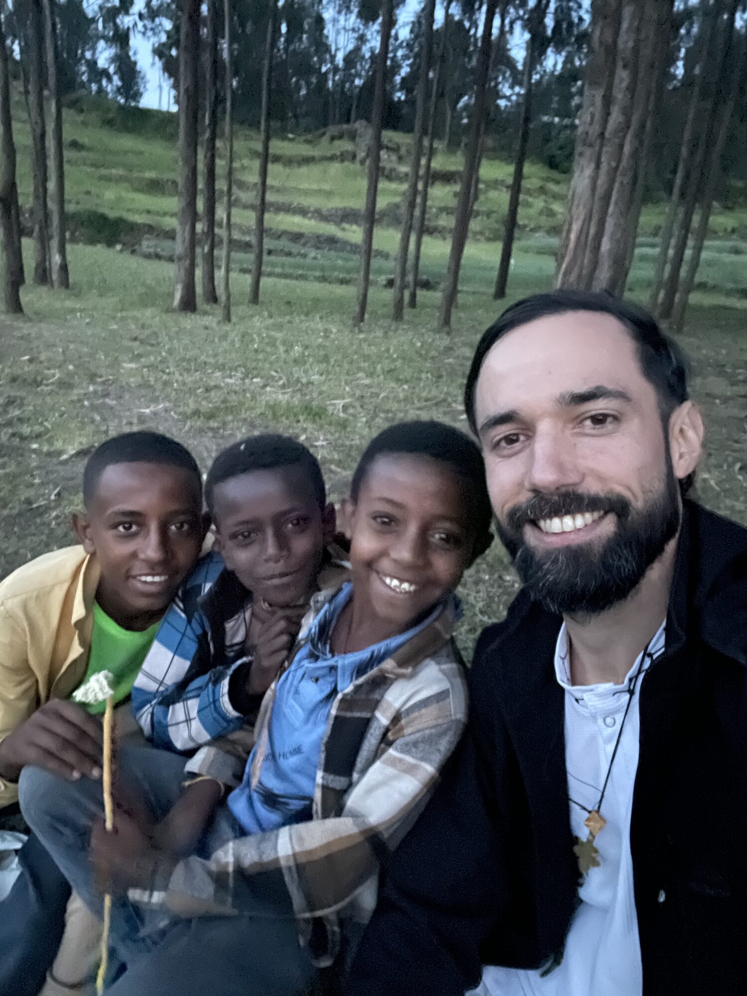 Children of Lalibela in the forest