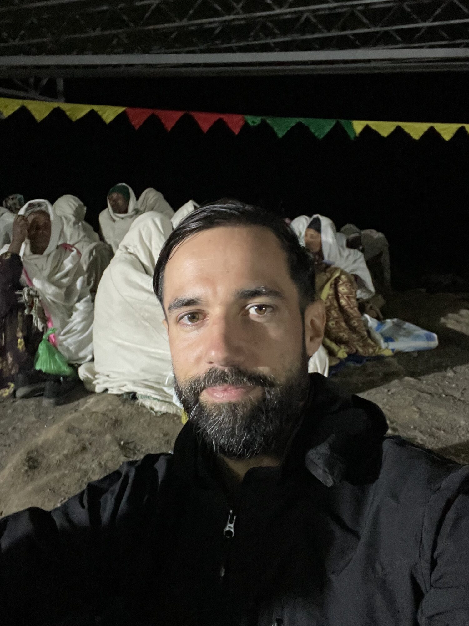 Night vigil at a Lalibela church